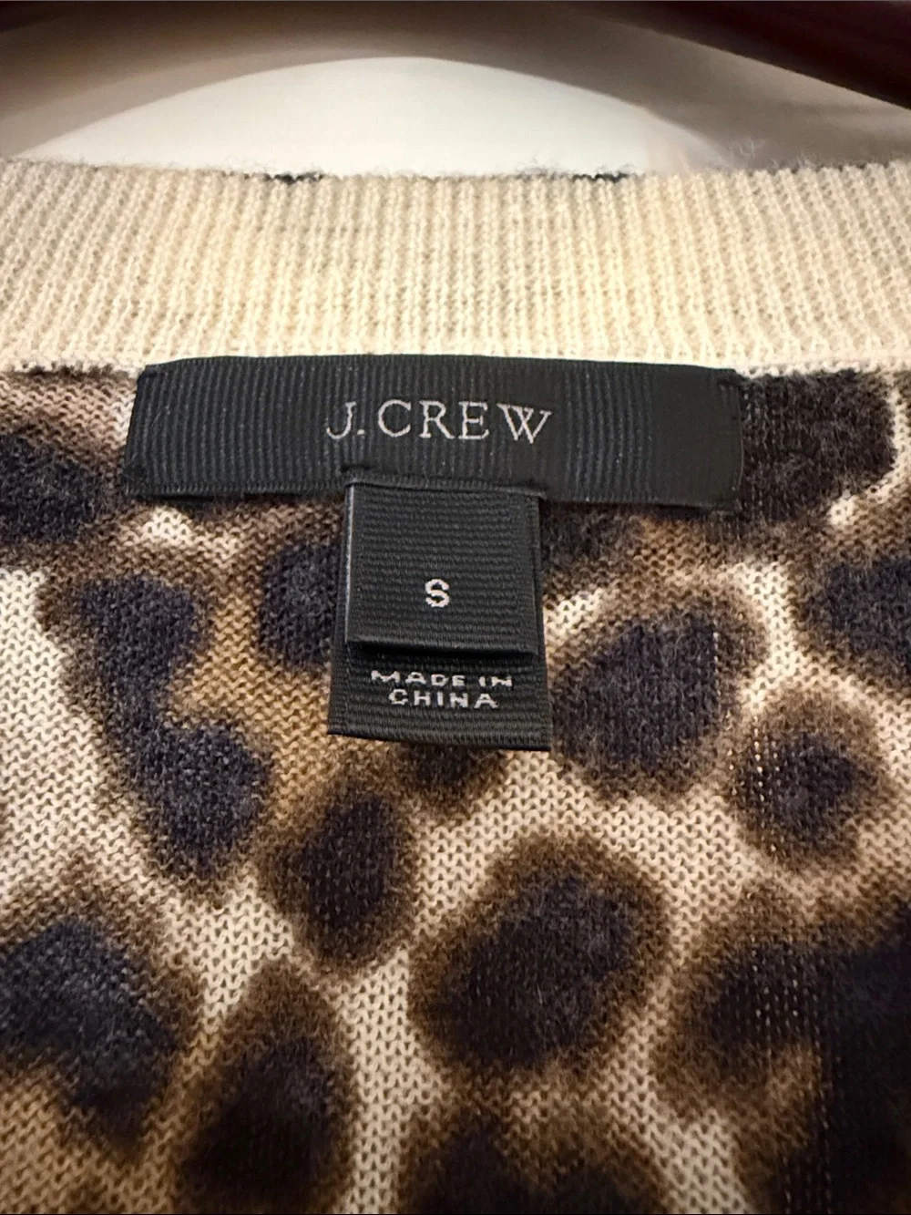 J Crew leopard Tippi sweater small - Picture 2 of 3